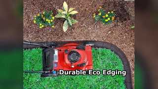 Recycled Rubber Landscape Edging Red 1220x100x76mm