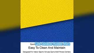 Outdoor Rubber Flooring Slip Resistant All Seasons
