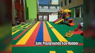 Eco Friendly Playground Rubber Mulch Granules